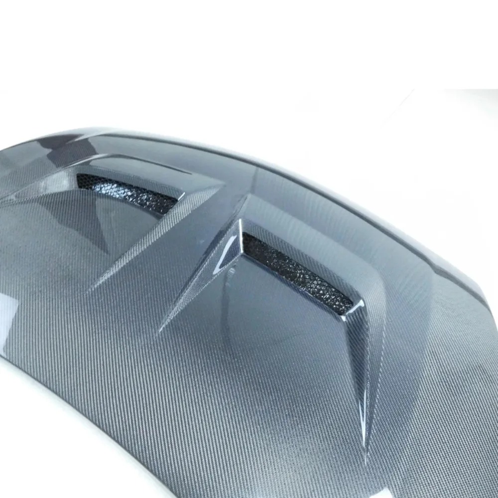 For for 06-11 for JDM FD2 Front Vented Hood Cover Carbon Fiber Bonnet Black Vertical Billet Bolt-On New Condition Included